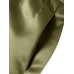 High Waist A  line Solid Satin Pocket Swing Skirt