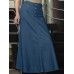 Leisure Button Casual Denim Maxi Skirt