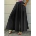 Solid Side Pockets Holiday Leisure Casual Trousers For Women