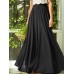 Women Solid Color Elegant Long Mesh Skirts