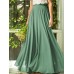 Women Solid Color Elegant Long Mesh Skirts