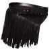 Women Tassel Fringed Belts Leather Snap Button Buckles